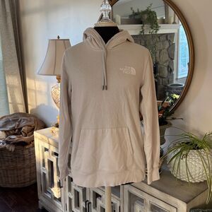 The North Face Light Tan/off-white Hoodie size small